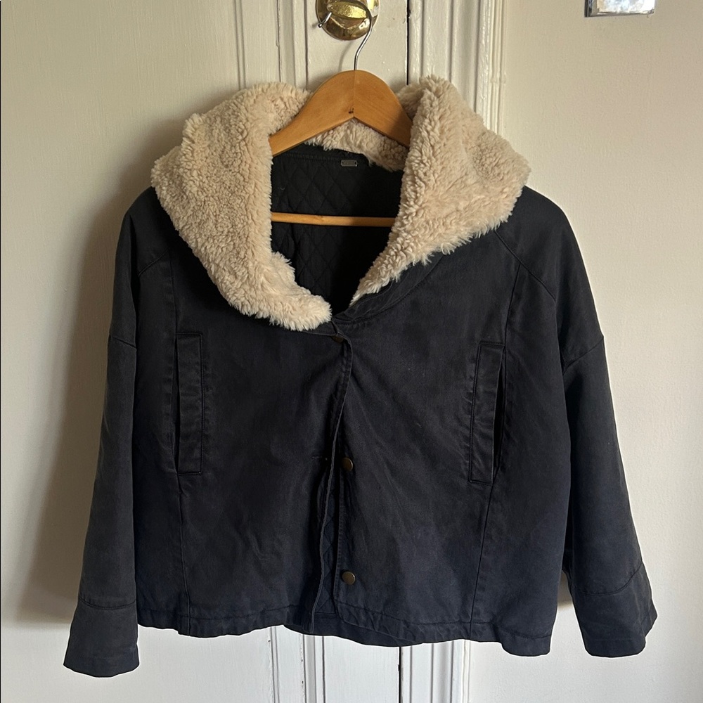 Women's Navy Jacket with Cream Lining